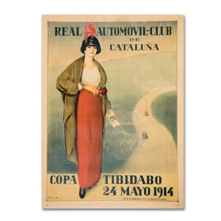 Ramon Casas 'Automobile Club' Canvas Art,35x47